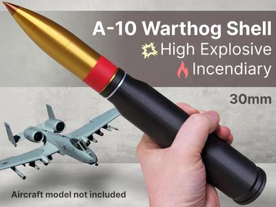A-10 Warthog 30mm High Explosive Incendiary Round