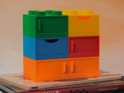 Brick Lockers Stackable Desk Boxes          