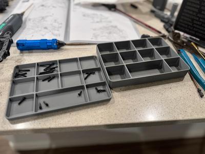 RC car parts tray