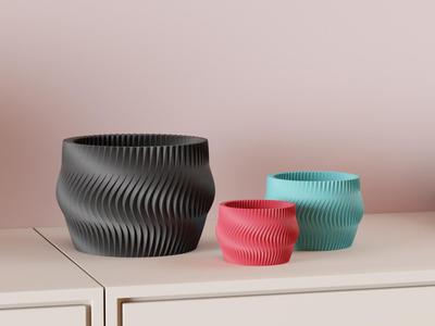 Modern Plant Pot. Minimalist Planter Design