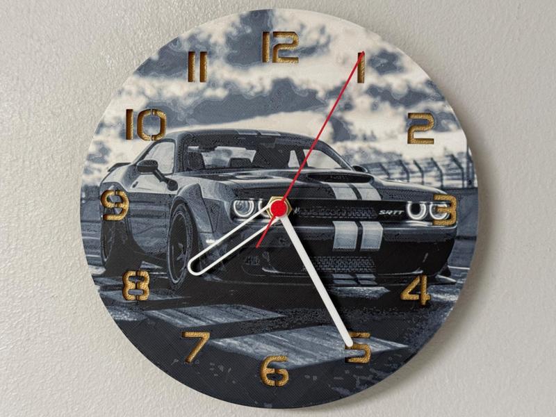wall / desk clock Dodge Challenger SRT Hellcat