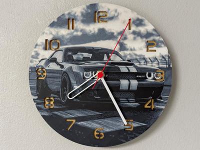 wall / desk clock Dodge Challenger SRT Hellcat