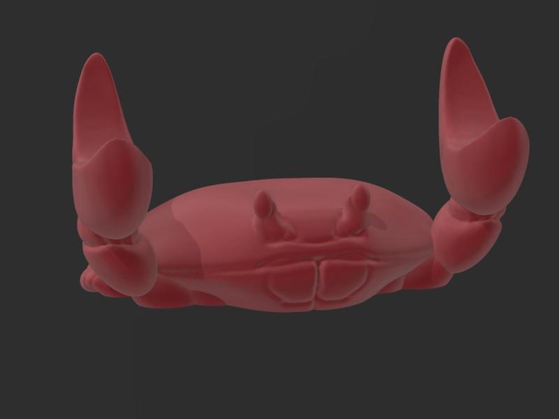 Crab Pen/Pencil Holder, No Supports