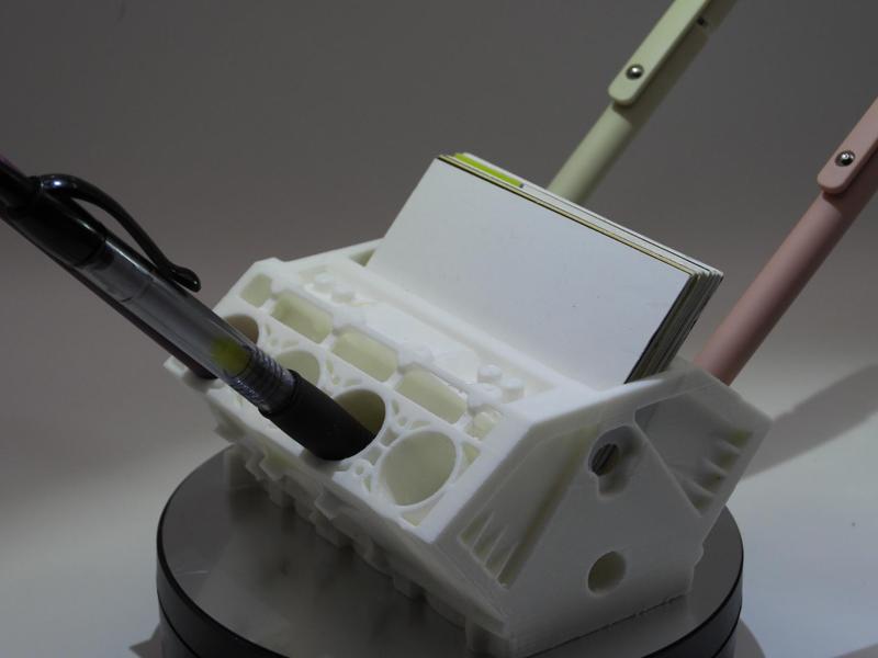 Corvette Engine block business card and pen holder