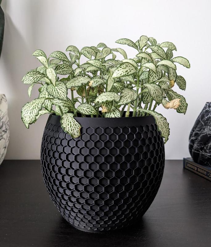 Faded Honeycomb Planter