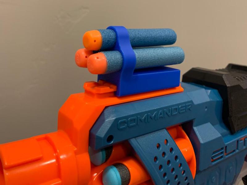 3 bullet attachment for nerf gun