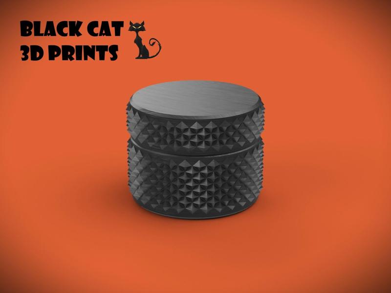 Universal Rugged Knurling Pattern Cylindrical Container