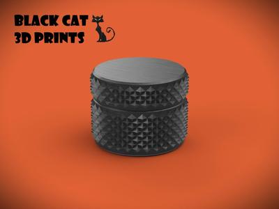 Universal Rugged Knurling Pattern Cylindrical Container