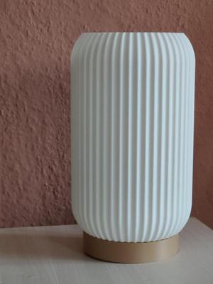 Modern ribbed night lamp