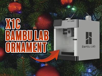 Bambu Lab X1C Christmas Ornament