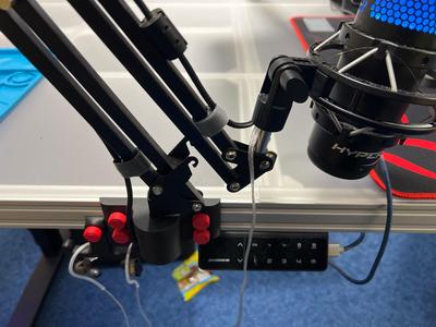 Mount for most mic arms boom arms m5 screws v slot