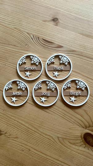 Christmas gift tags with names