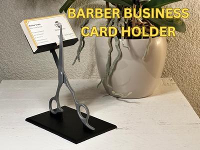 Barber business card holder