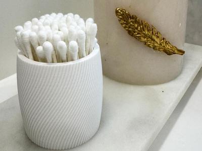 Modern Minimalistic Q-tip / Cotton Swab Holder