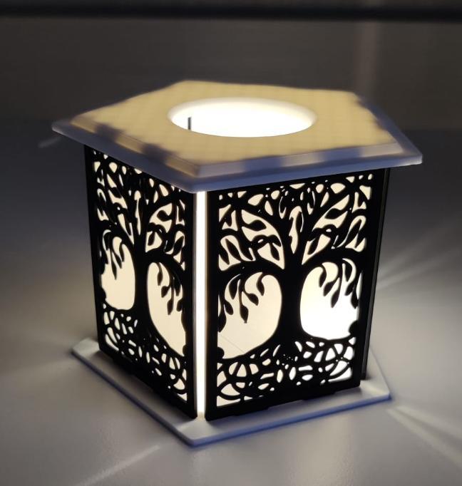 Life tree LED lamp - table decoration