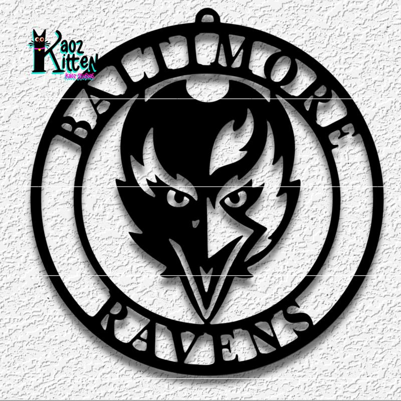 BALTIMORE RAVENS wall art football team logo decor