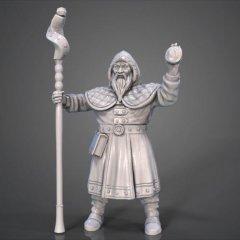 Dwarf Wizard 3D Printing Figurine | Static