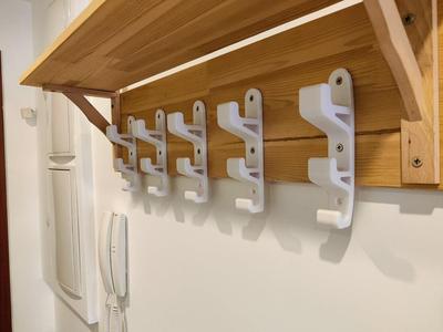 Robust coat rack - multi hooks
