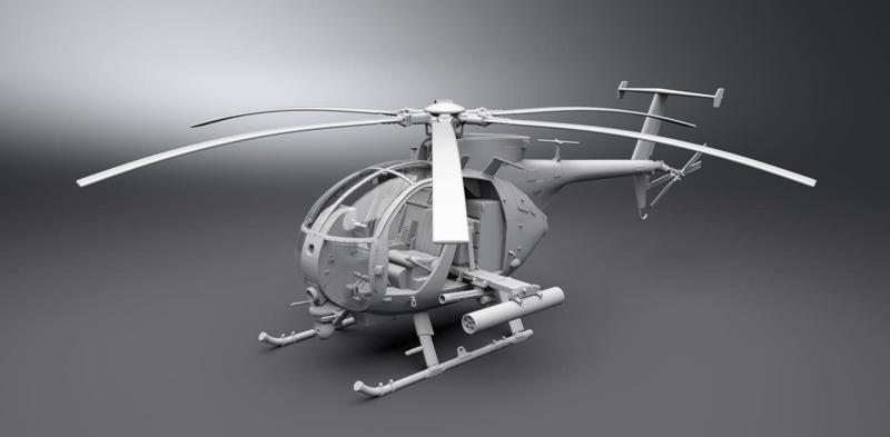 AH6m Little Bird Scale model