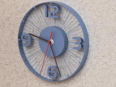 "Filament_Clock" wall clock