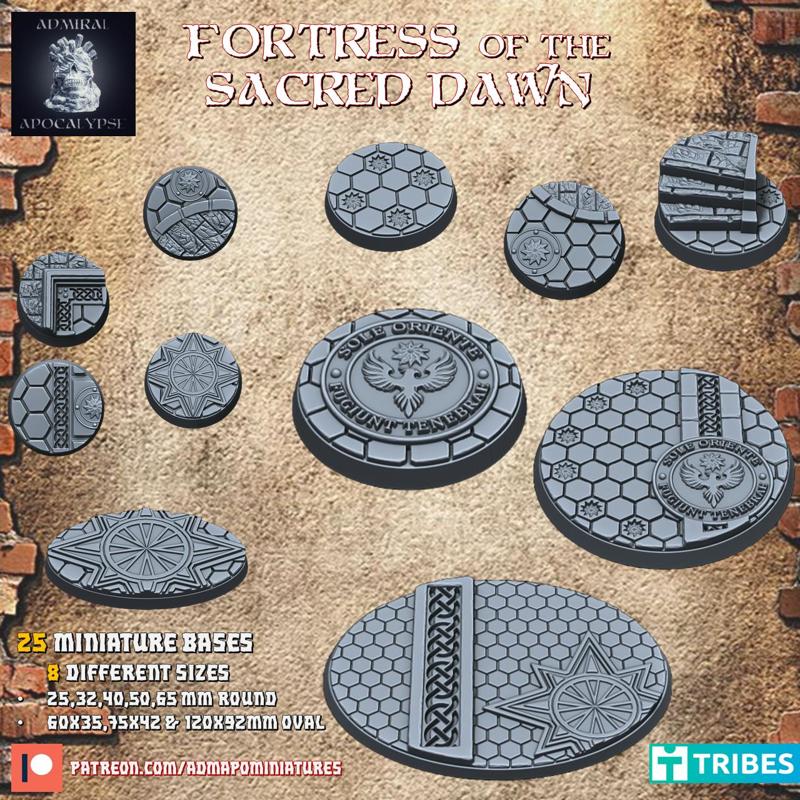 Fortress of the Sacred Dawn Bases (Pre-supported)