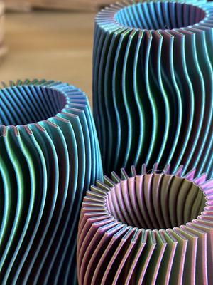 Radial Rib Vases