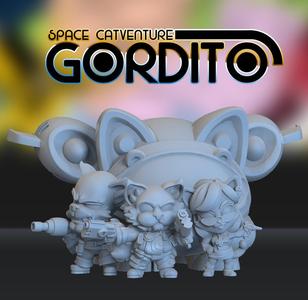 Space Catventure Gordito Playset