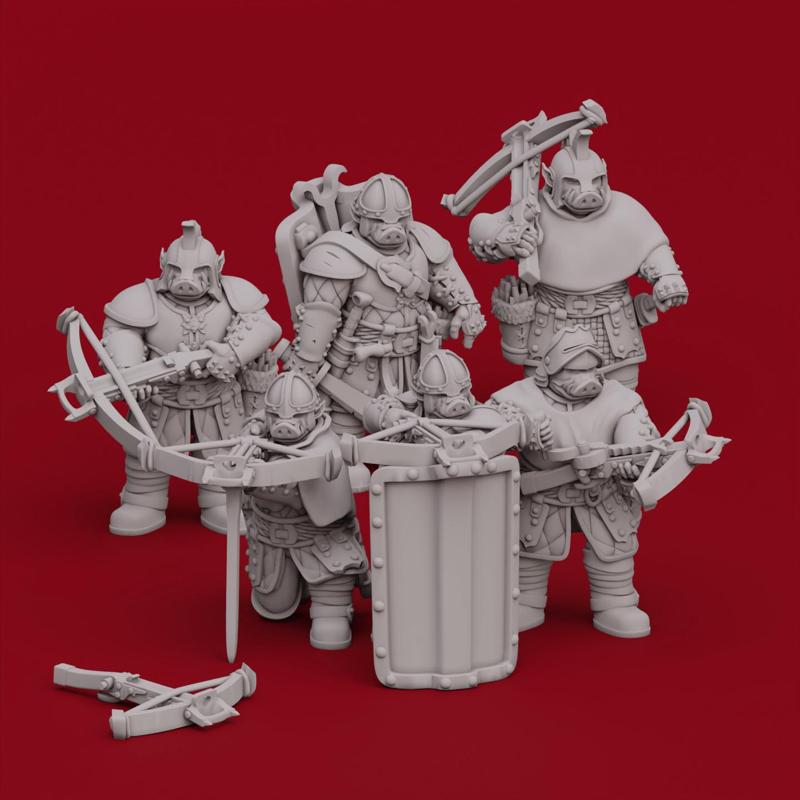 Pig Orc Crossbowman + Shield and crossbow