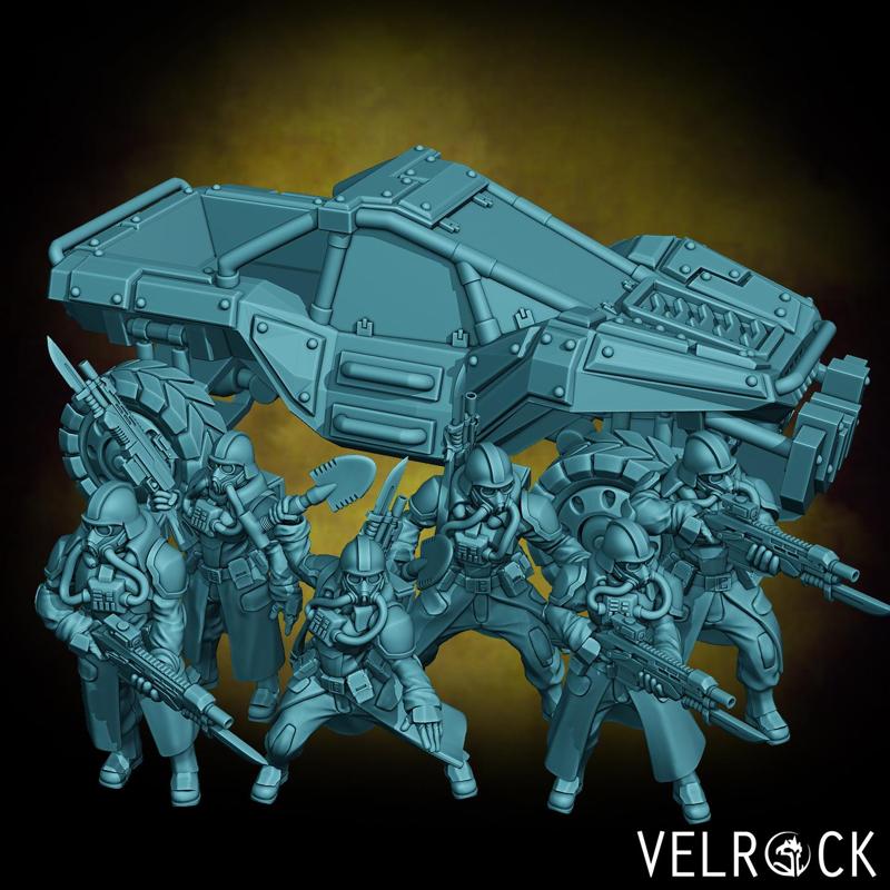 Tempest Guardsmen Trenchers and Mudrunner (PRESUPPORTED)