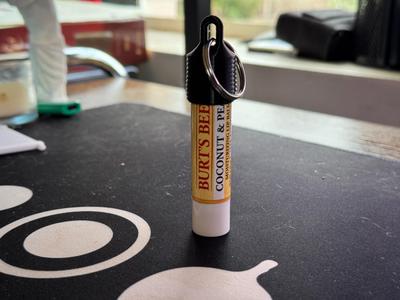 TPU Chapstick Gripper Keychain 