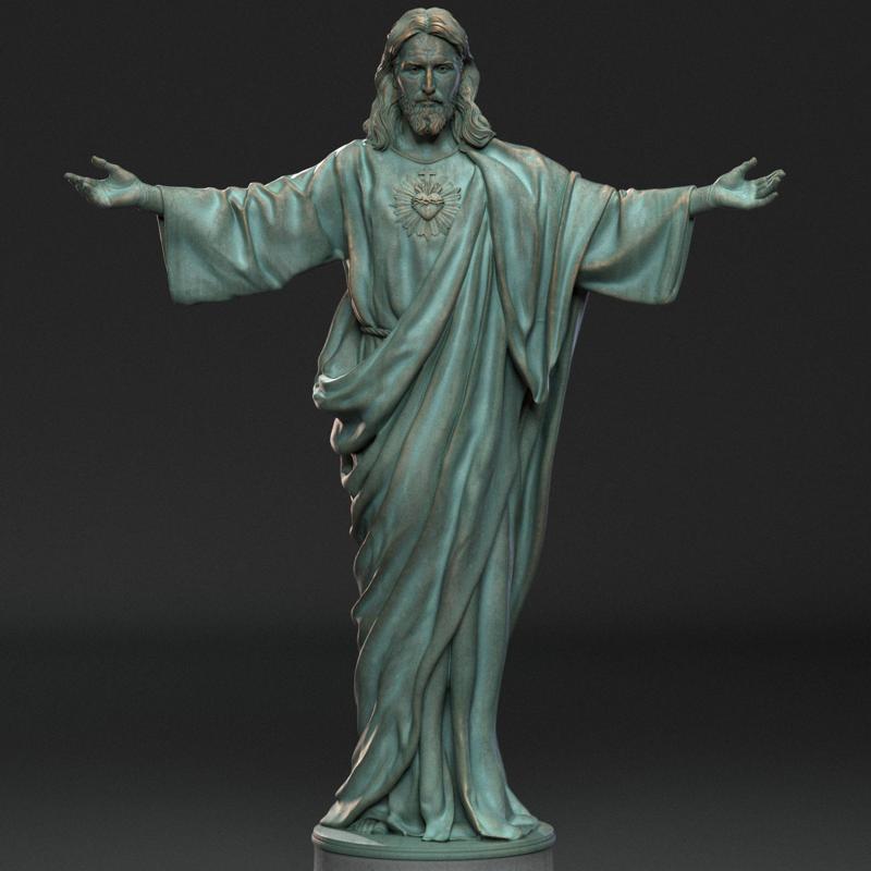 Jesus Sculpture 02