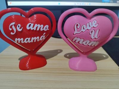 Love U mom Heart   