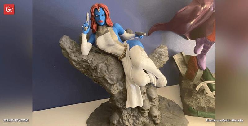 Mystique 3D Printing Figurine | Assembly