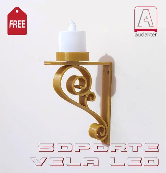 FREE - 3D Design LED Candle Holder