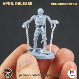 Mummy with chains 32mm pre-supported