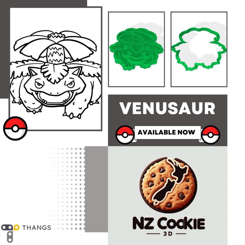 Pokemon Cookie Cutter - Venusaur