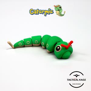 Caterpie Pokemon Articulating - Print in Place
