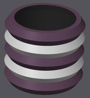 "Mucro" - Flower Pot by FerraroArts