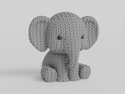 Knitted Elephant