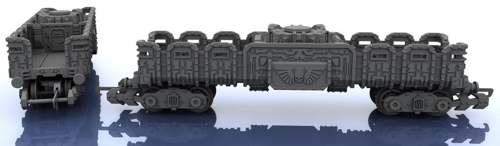 OO Train - Warhammer Style Troop Platform v2 L