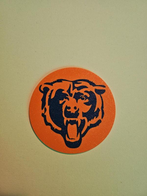 Chicago Bears Coaster / Disc Golf Mini