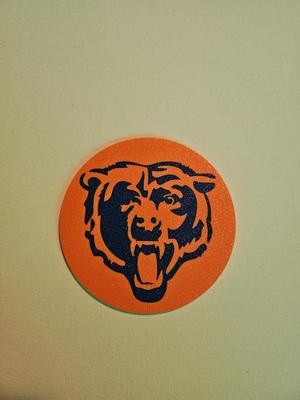 Chicago Bears Coaster / Disc Golf Mini