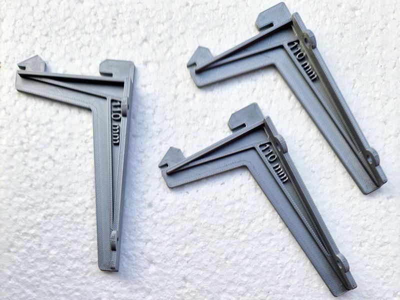 Single Rack Support Shelf Bracket 11cm