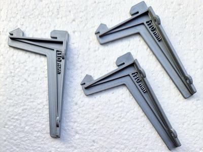 Single Rack Support Shelf Bracket 11cm