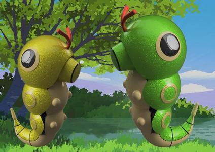 Pokemon Caterpie/ Raupy