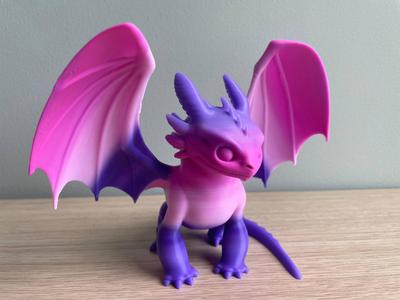 Night Fury-Inspired Dragon – Fantasy Model