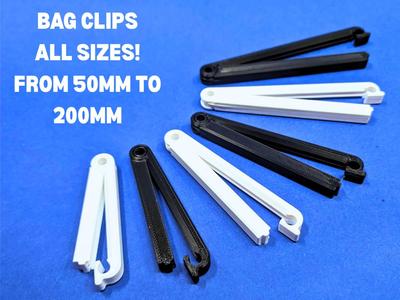 Bag Clips. All sizes from 50mm to 200mm.