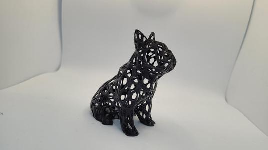 Frenchie / French Bulldog Voronoi remix