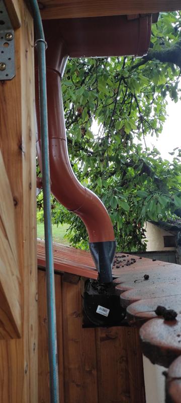 10 cm gutter adapter from vertical to horizontal gutter