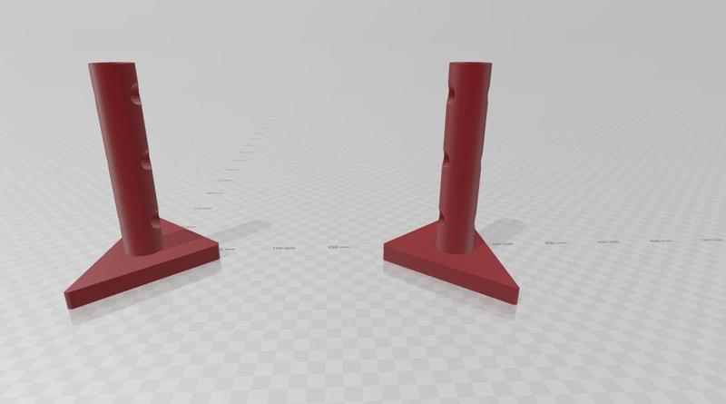 3D Printable Rabbit Hurdles Holder